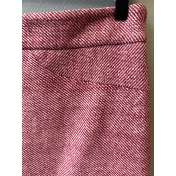 Vintage Original Penguin Wool A-Line Skirt Rose Pink Herringbone Preppy Lined - Picture 10 of 16